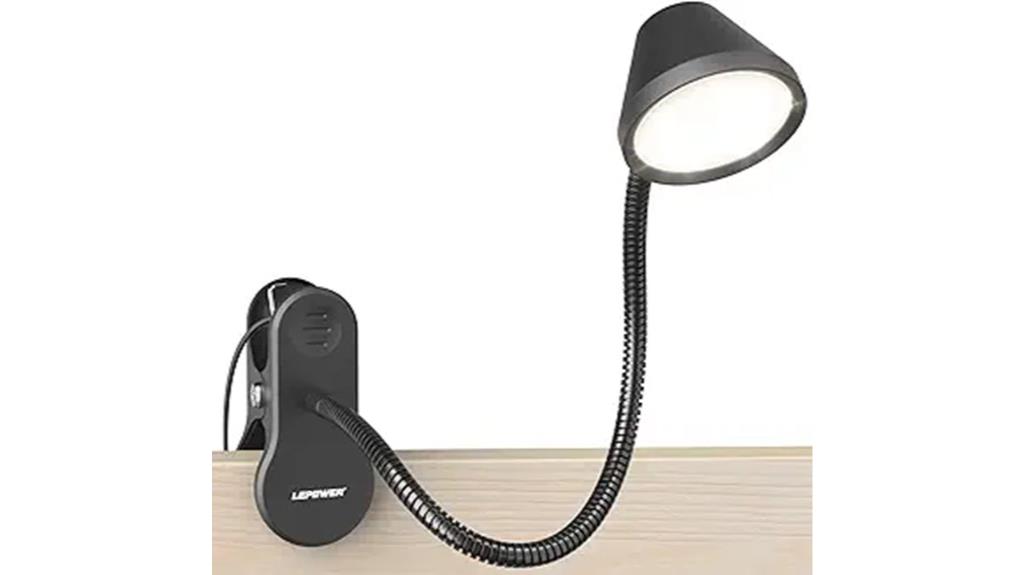 adjustable clip on reading light