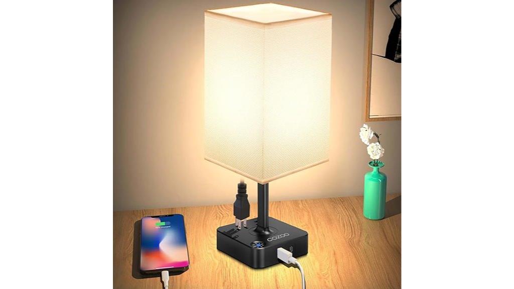 adjustable usb bedside lamp