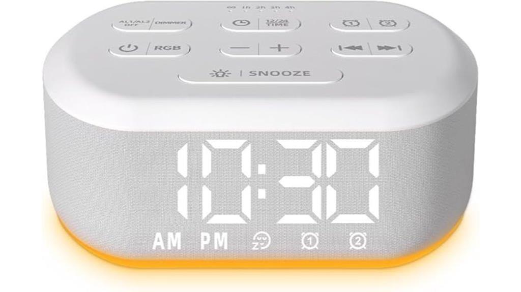 alarm clock with nightlight