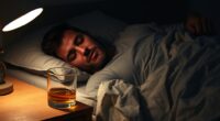 alcohol affects sleep timing