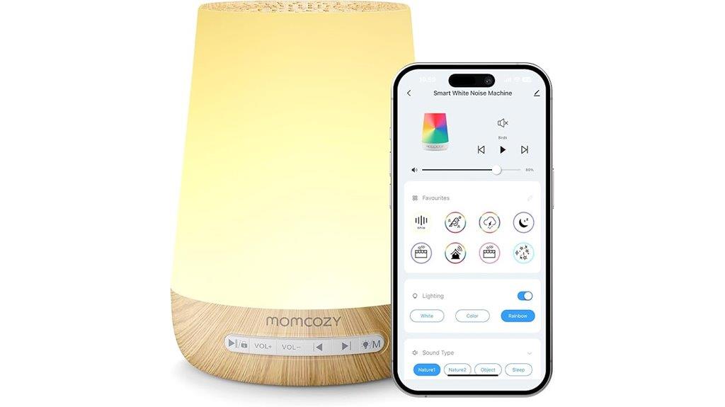 baby sound machine with app