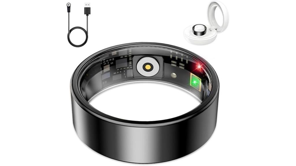 black health tracking ring