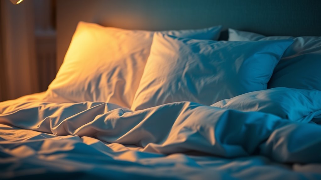 blue green amber light effects