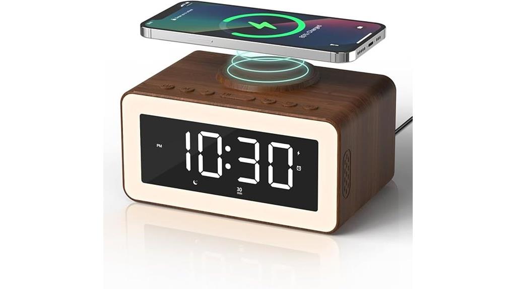 bluetooth alarm clock charger
