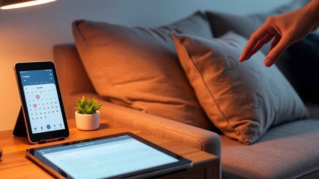 device guided calming routines