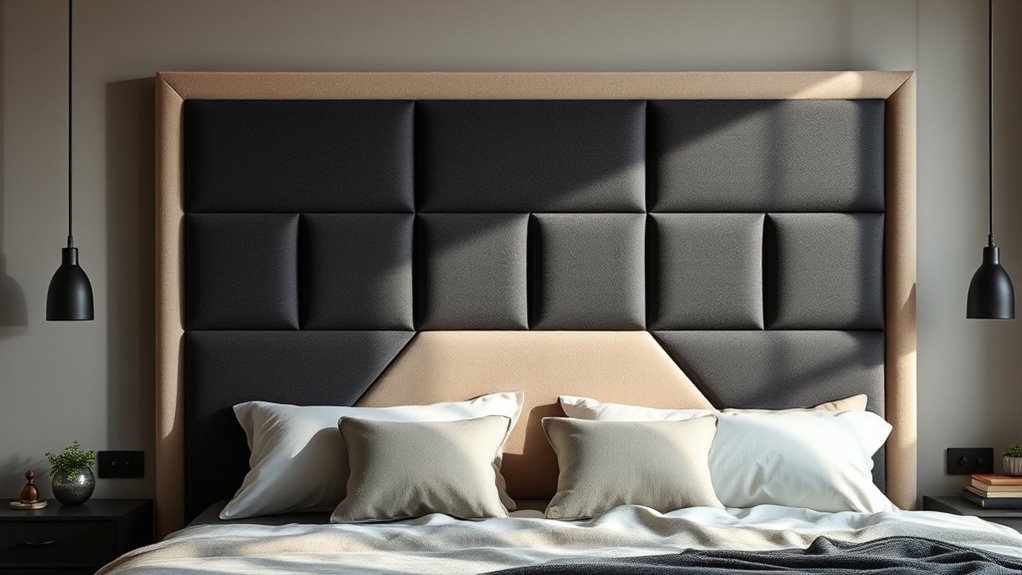 diy soundproof headboard creation
