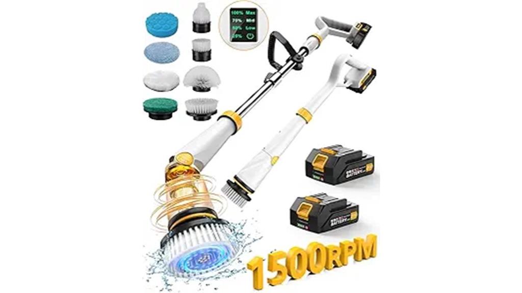 dual battery electric scrubber