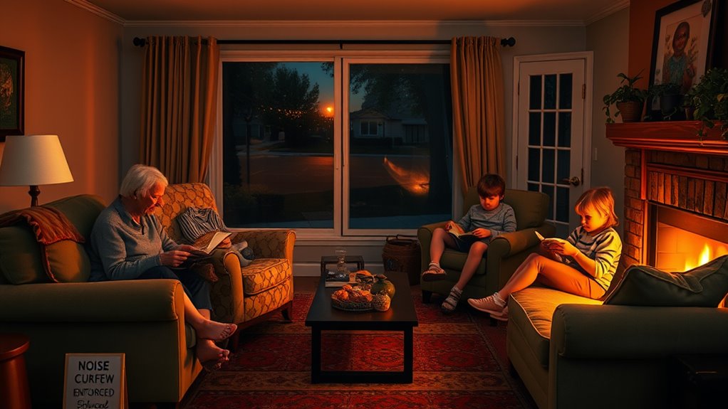 enforce family noise restrictions