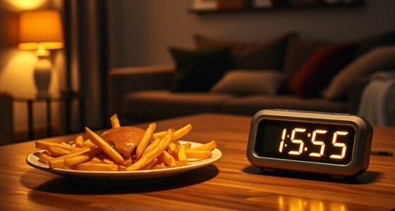 evening meal and bedtime