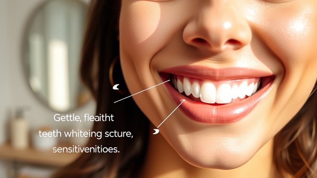 gentle effective whitening features