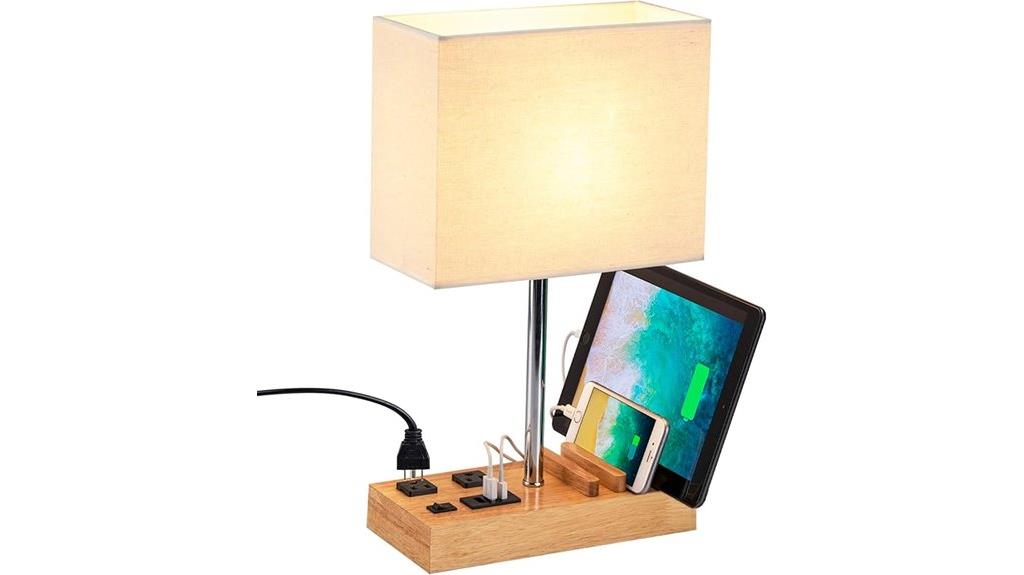 lamp with usb ports