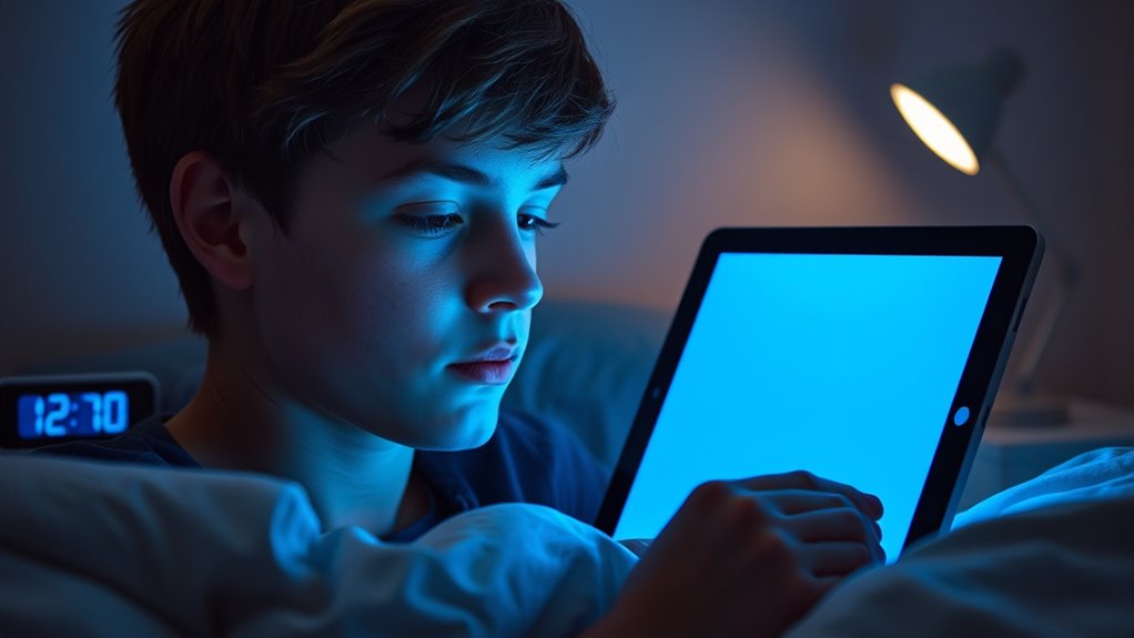 limit screens before bedtime