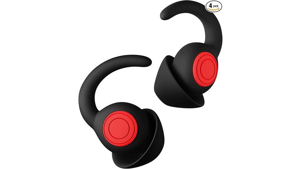 noise canceling silicone earplugs