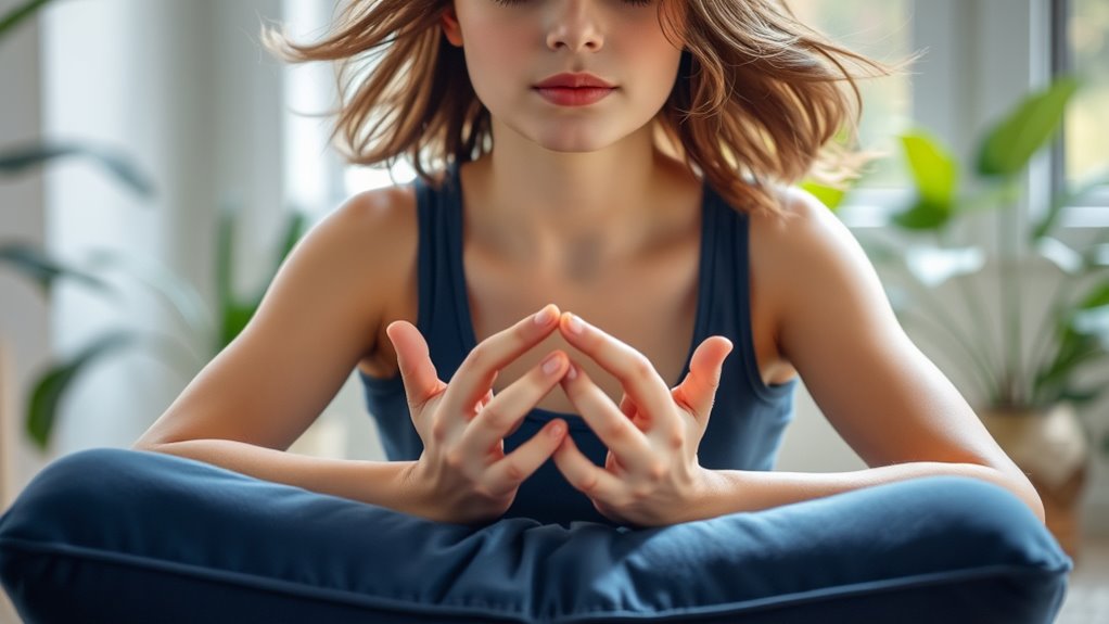 quick breathing calms stress