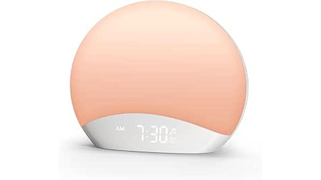 reacher alarm clock with light