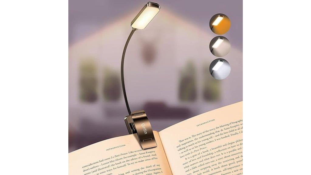 rechargeable bedside reading light