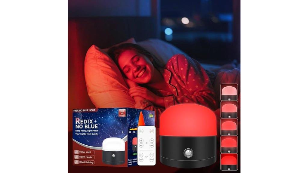 red light sleep lamp