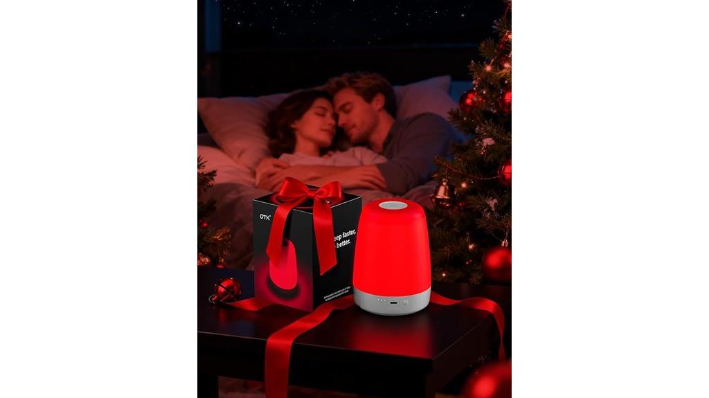 red touch night light