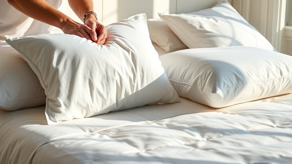 replace pillows and mattresses