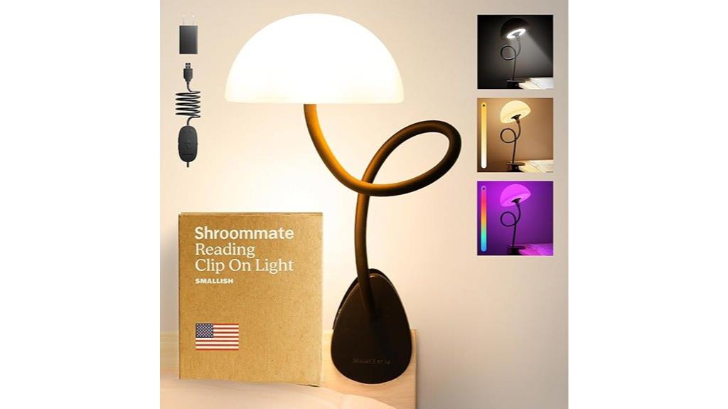 shroom shaped bedside lamp