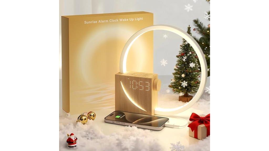 sunrise alarm clock with nightlight