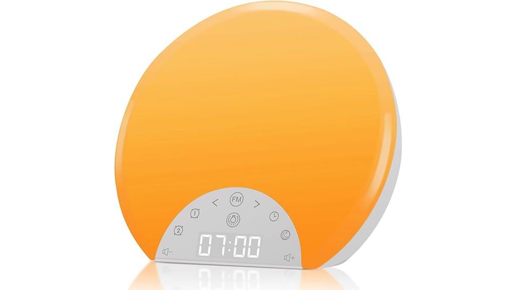 sunrise alarm with dual