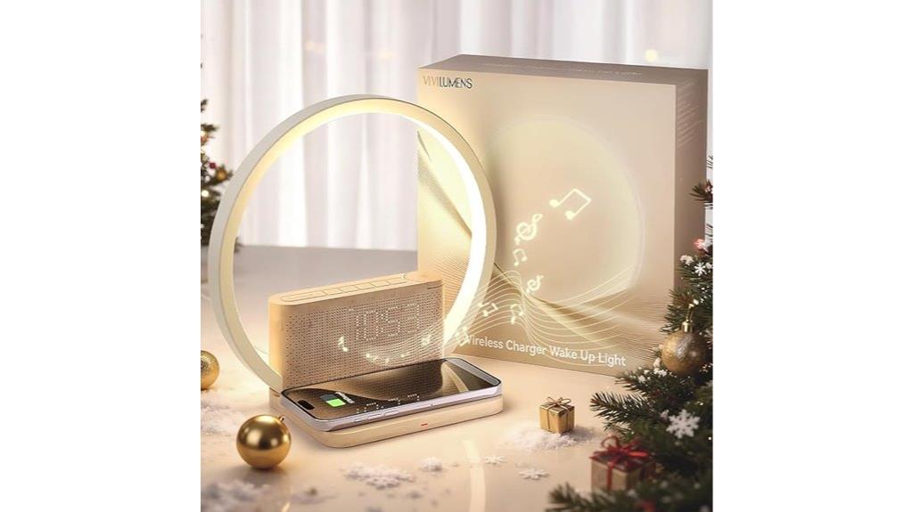 sunrise alarm with wireless charging