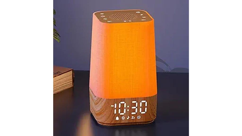 sunrise noise bedroom clock