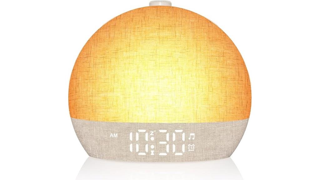 sunrise wake light alarm