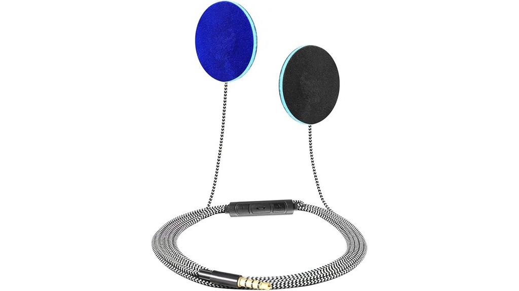 thin pillow speakers with mic