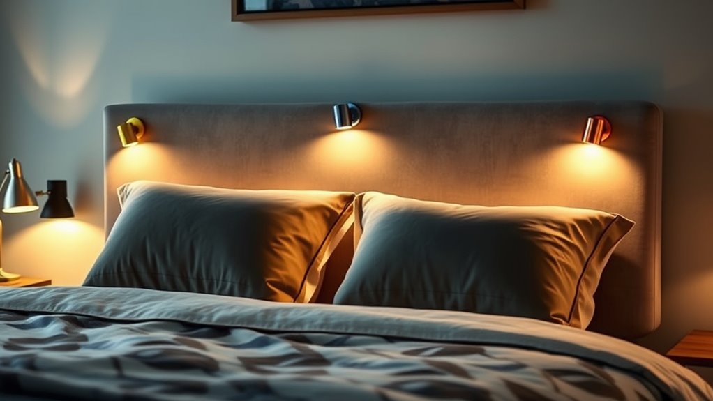 top headboard clip lights