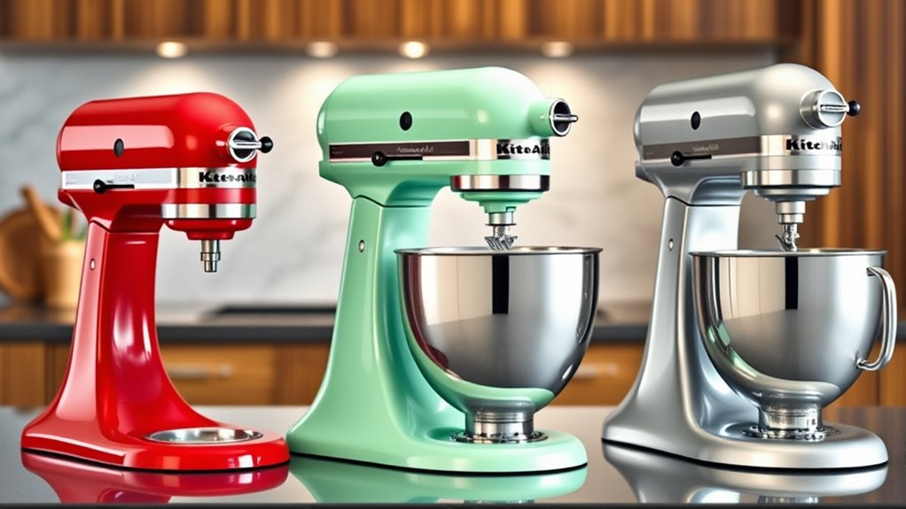top kitchenaid mixer colors