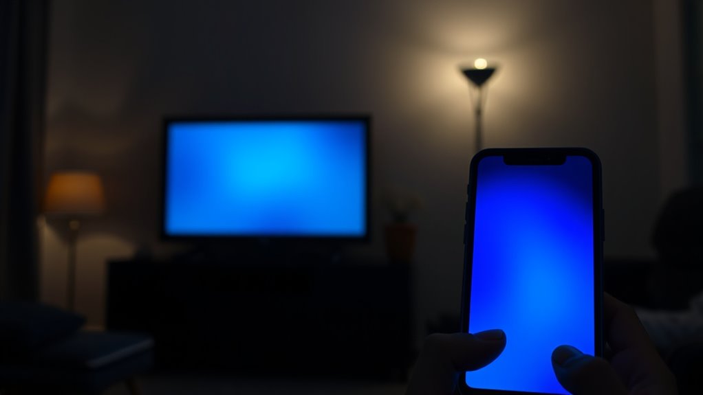 tvs versus phones brightness