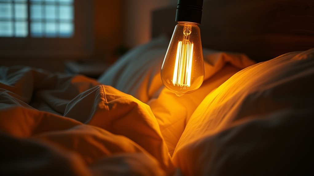 use warm dim lighting