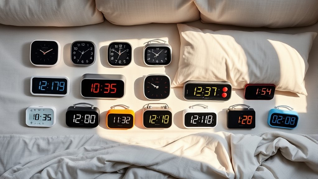 vibrating bed alarm clocks