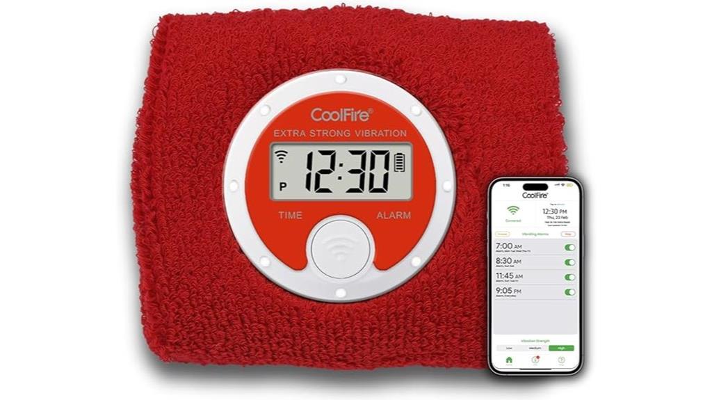 vibrating sweatband alarm clock