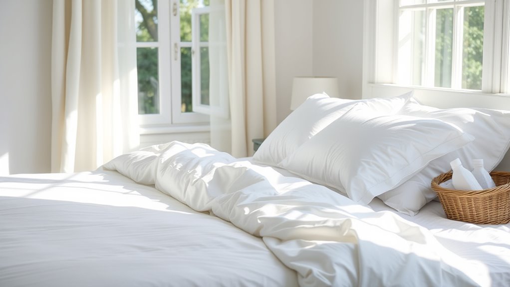 wash bedding regularly