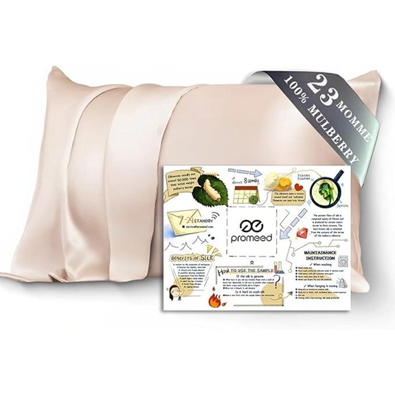 PROMEED 100% Mulberry Silk Pillowcase (20x26)