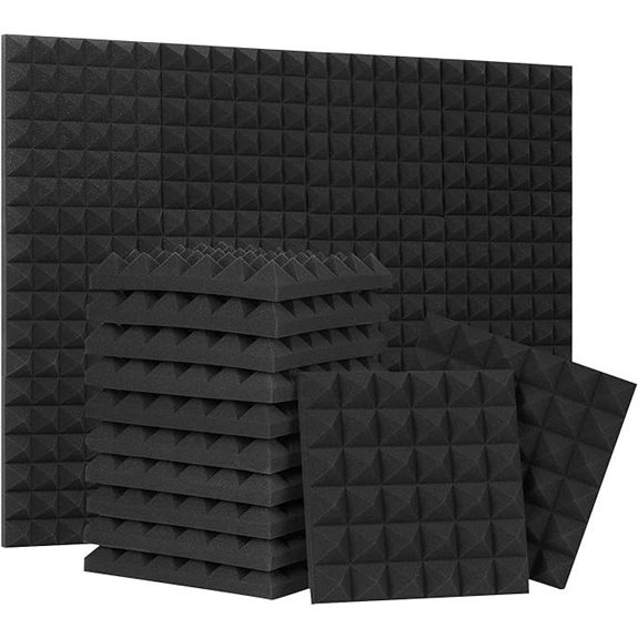 12-Pack Acoustic Foam Panels for Soundproofing