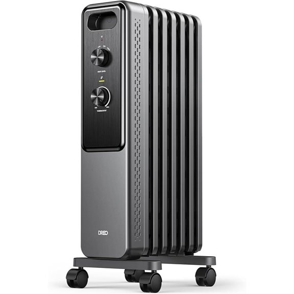 Dreo 1500W Oil Filled Radiator Heater with Thermostat