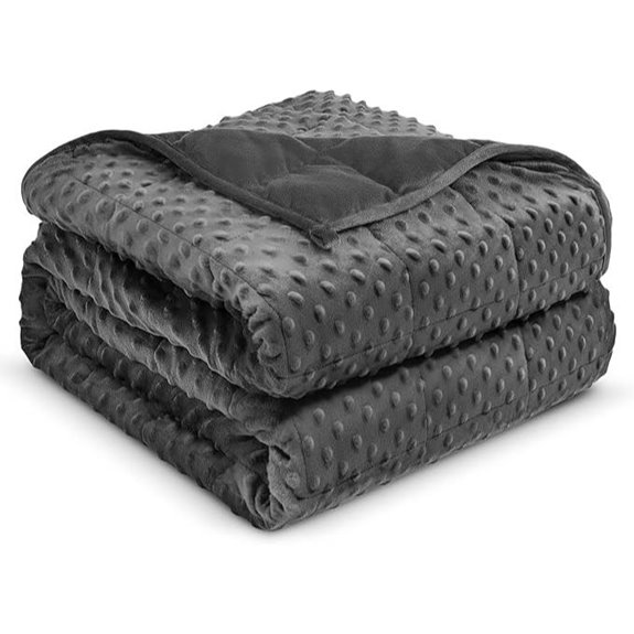 Weighted Blanket 15lbs for Adults Twin Size Grey