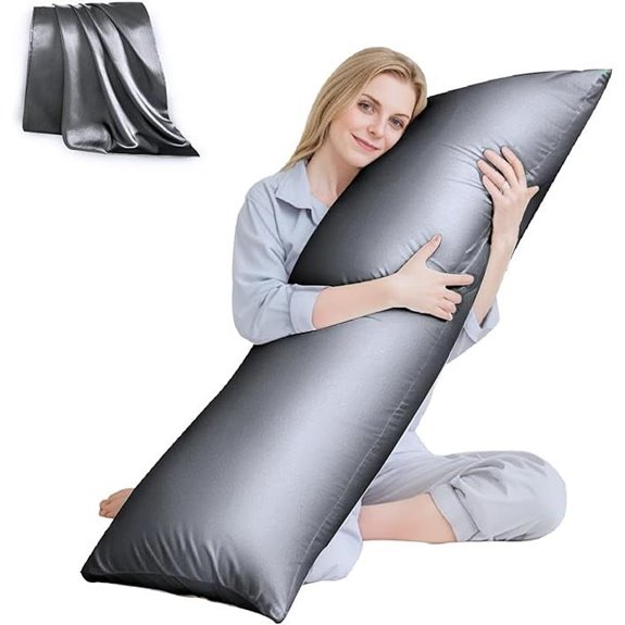 HUXMEYSON Body Pillow with Satin Cover (20x54)