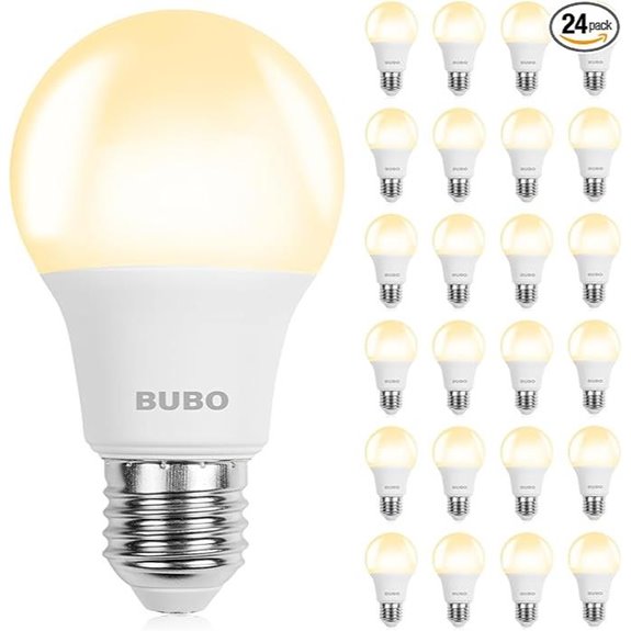 BUBO A19 LED Bulbs 24 Pack Soft White