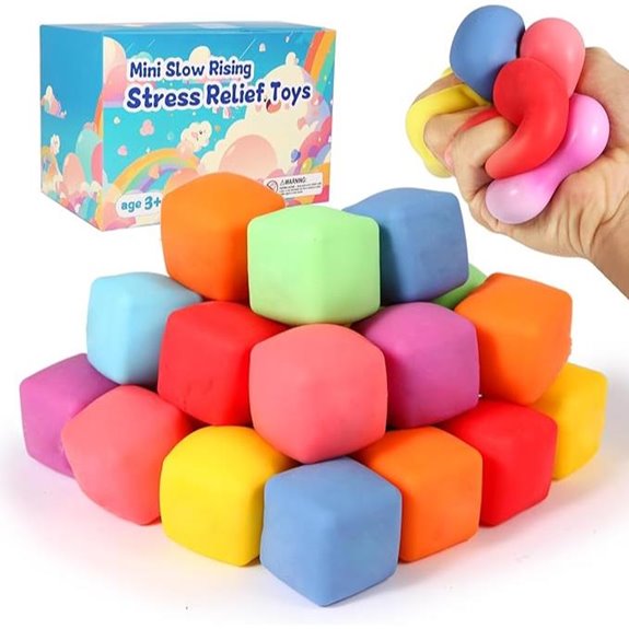 24 Pack Slow Rising Stress Cubes for Anxiety Relief