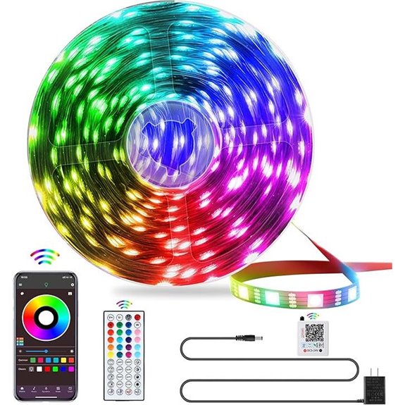 QZYL 25FT RGB LED Strip Lights with Remote