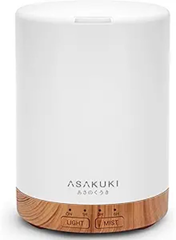 ASAKUKI 300ML Essential Oil Diffuser with LED Lights