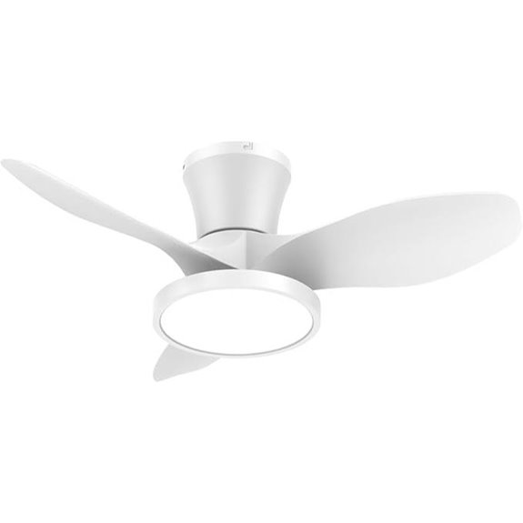 ocioc 32-inch Quiet Ceiling Fan with LED Light