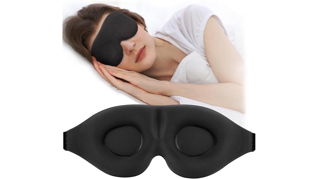 3d contoured sleep mask