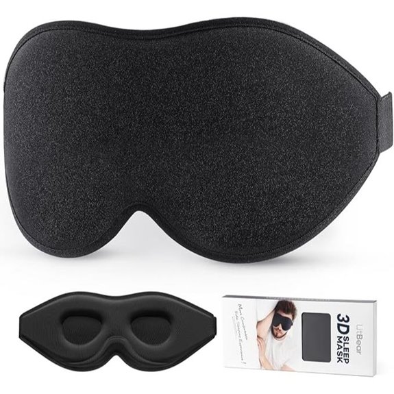 LitBear 3D Contoured Light Blocking Sleep Mask