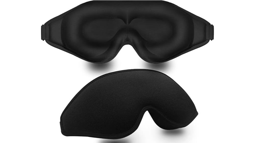 3d contoured sleep mask